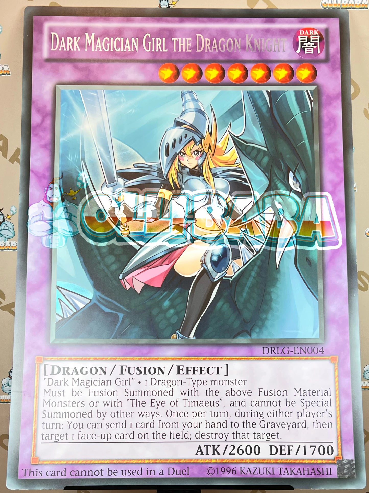Giant Card Dark Magician Girl The Dragon Knight - DRLG - EN004