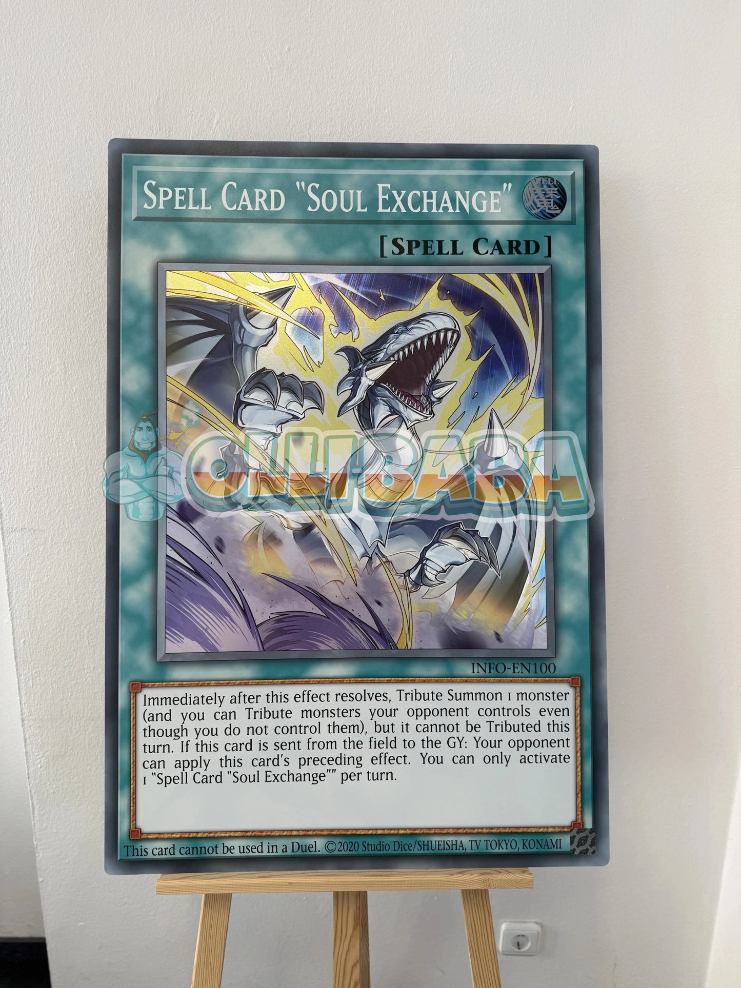 Giant Card Spell Card "Soul Exchange" - INFO - EN100