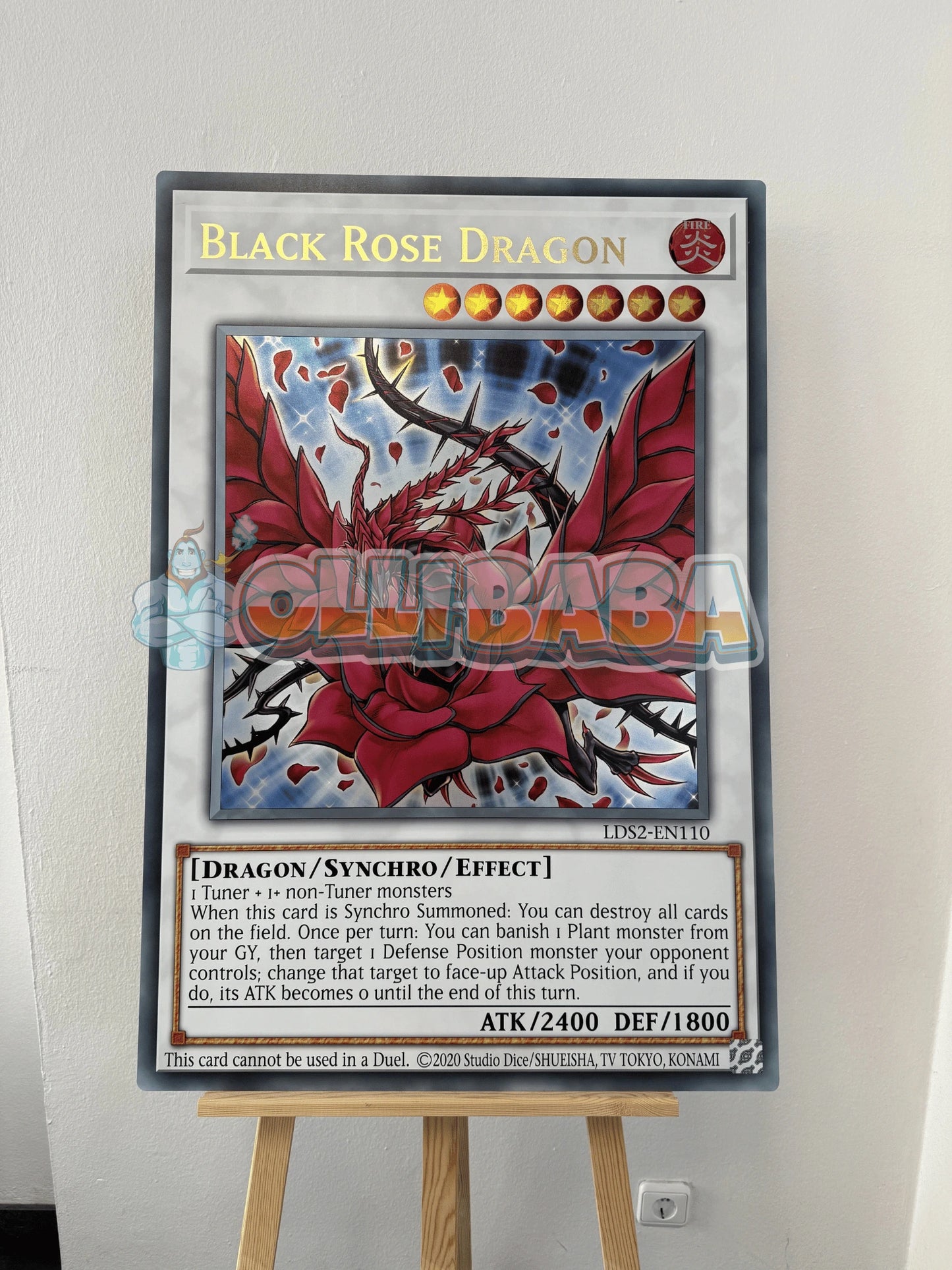 Giant Card Black Rose Dragon - LDS2 - EN110