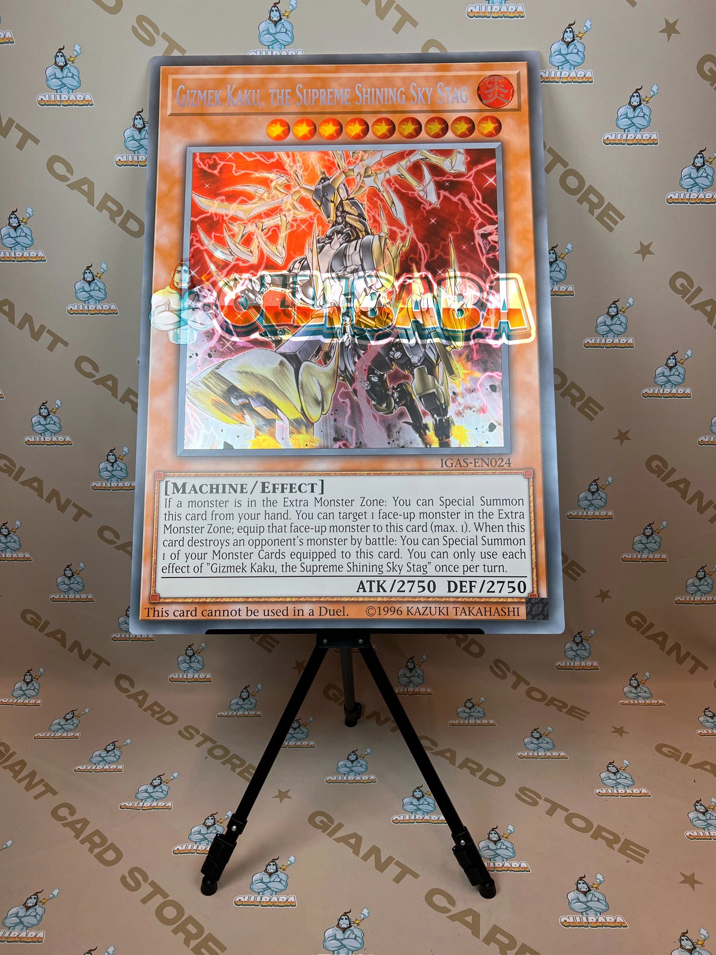 Giant Card Gizmek Kaku, the Supreme Shining Sky Stag - IGAS - EN024