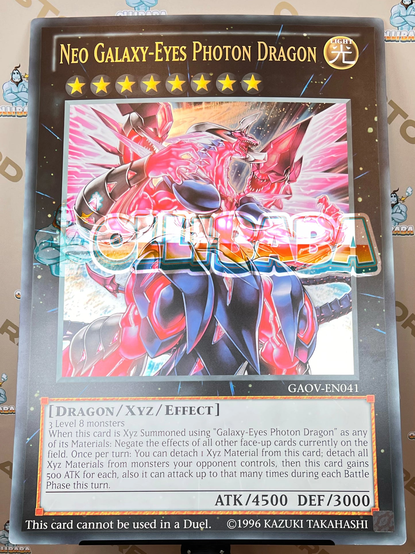 Giant Card Neo Galaxy-Eyes Photon Dragon - GAOV - EN041