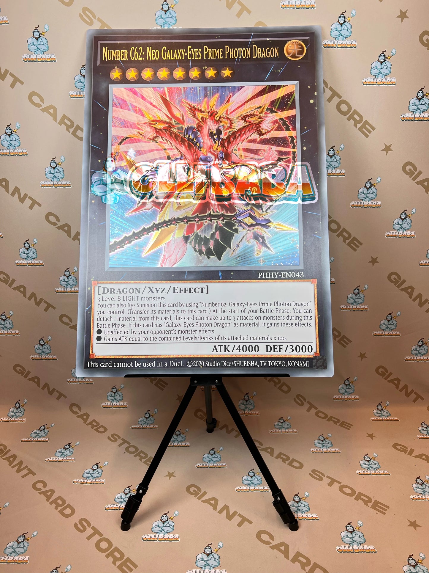 Giant Card Number C62: Neo Galaxy-Eyes Prime Photon Dragon - PHHY - EN043
