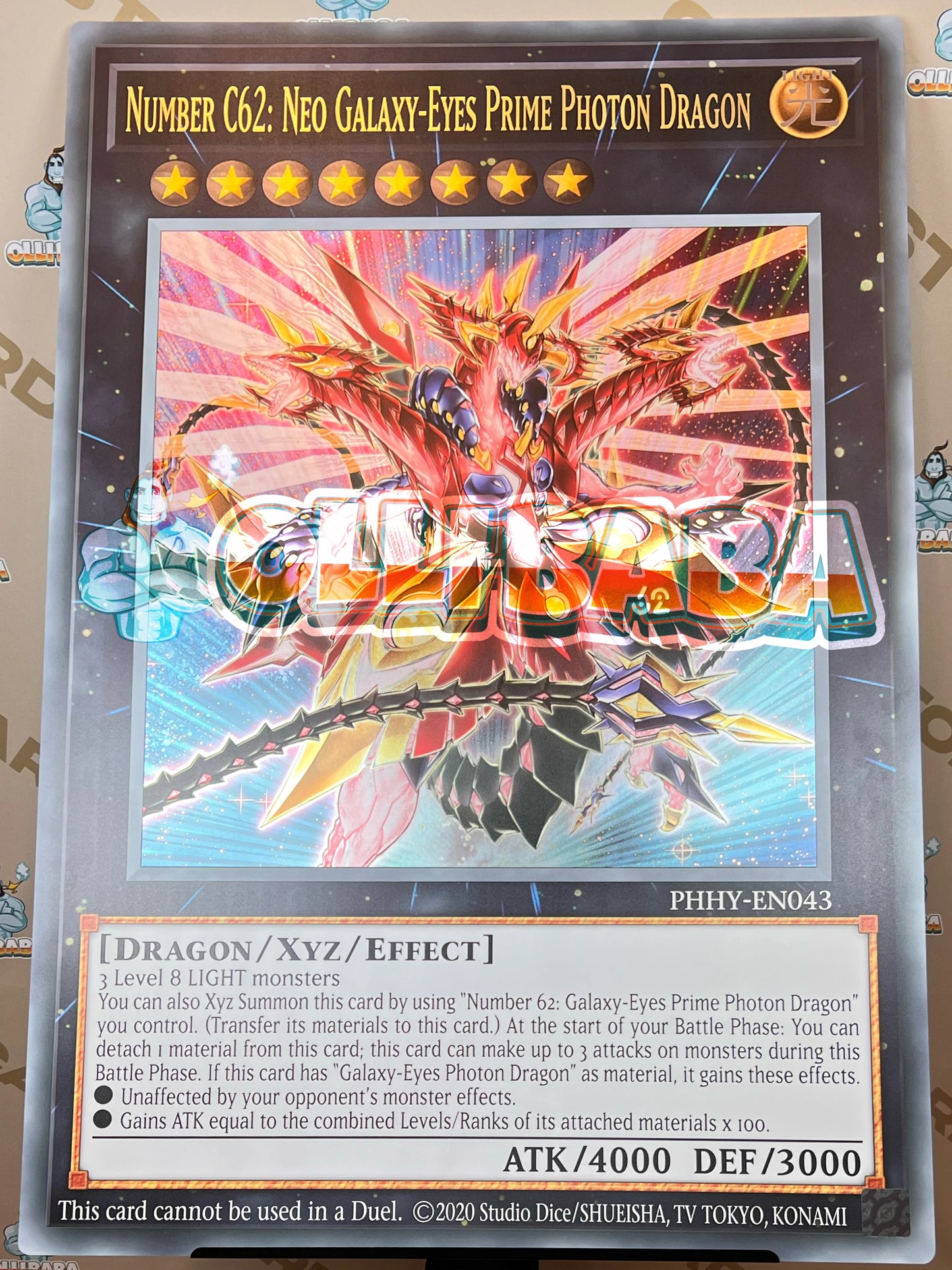 Giant Card Number C62: Neo Galaxy-Eyes Prime Photon Dragon - PHHY - EN043