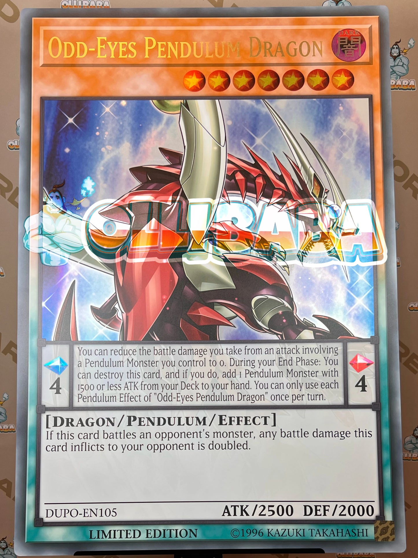 Giant Card Odd-Eyes Pendulum Dragon - DUPO - EN105