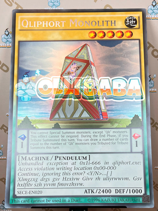 Giant Card Qliphort Monolith - SECE - EN020