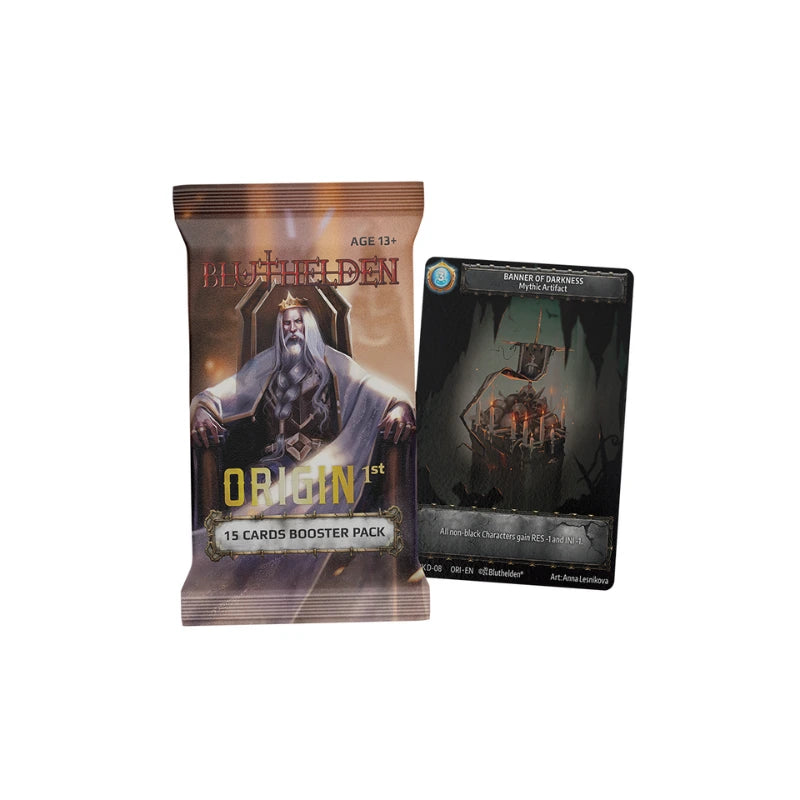 Bluthelden TTCG - Leros World - First Print "Origin" - Booster Display + Promokarte